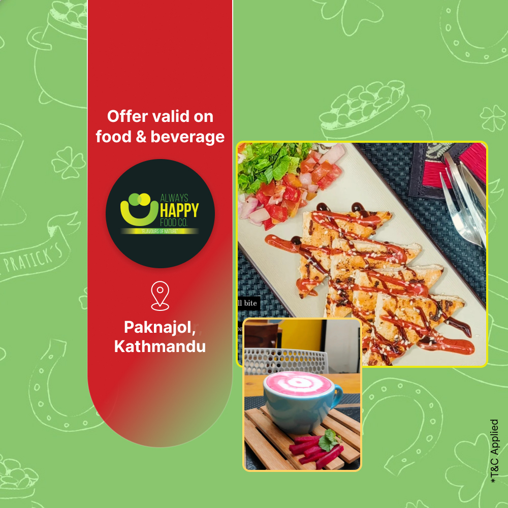 15% off on all food and beverages at Always Happy Food Co.