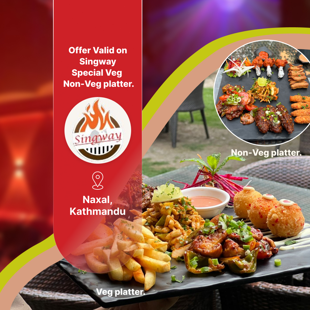 15% off on Singway Special Veg or Nonveg platter at Singway BBQ and Grill Pvt Ltd