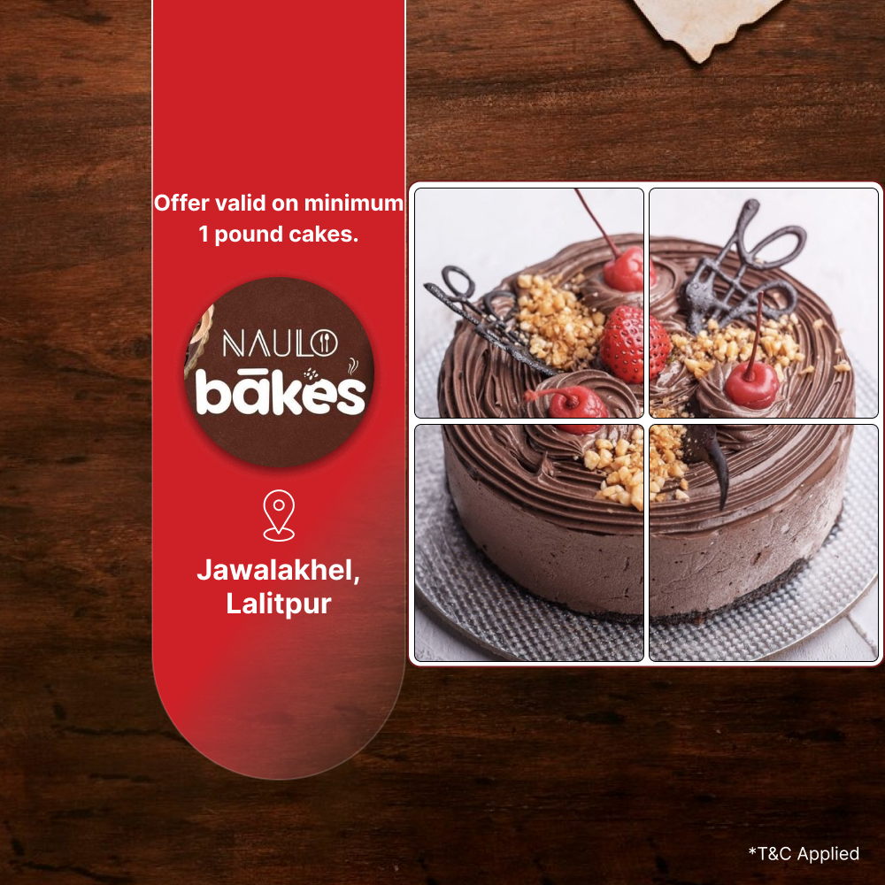 25% off on minimum 1-pound cakes at Naulo Bakes