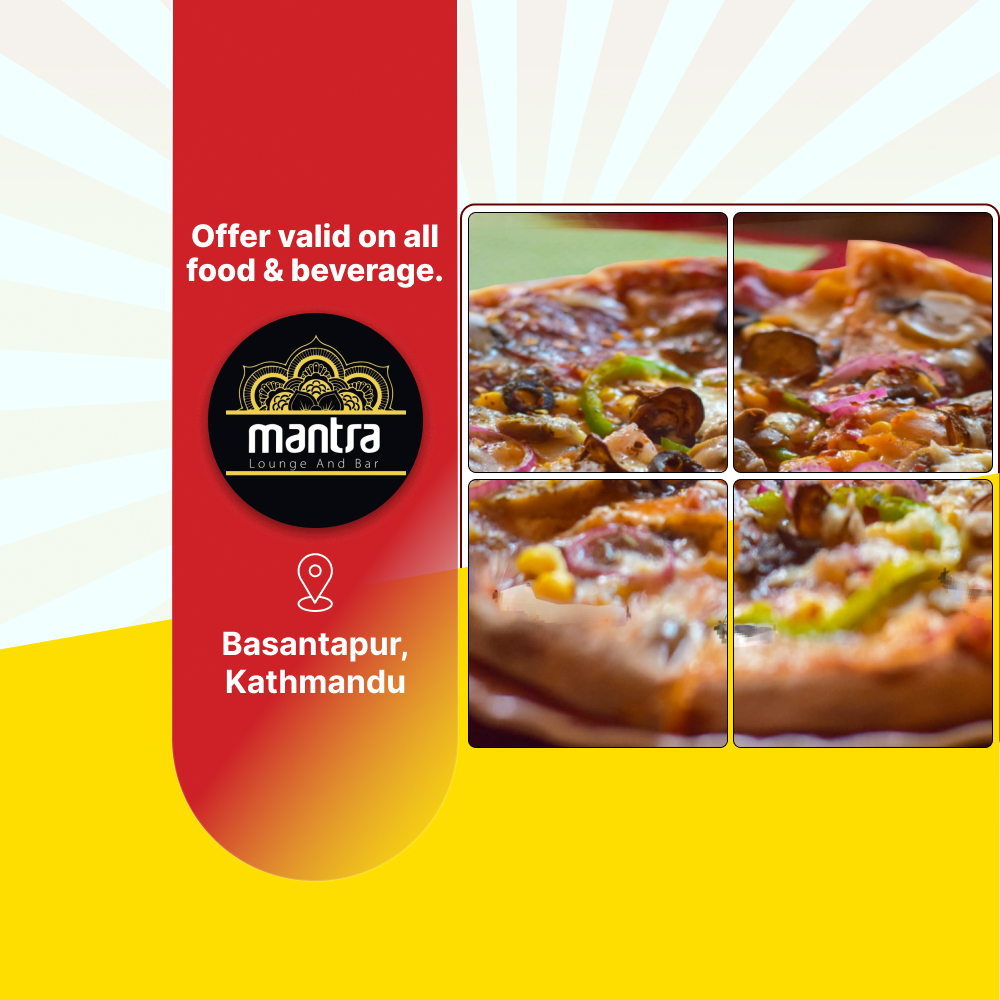 15% off on all food & beverage at Mantra Lounge and Bar