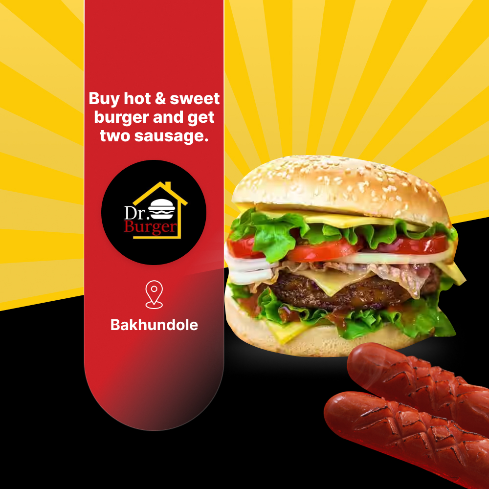 Buy hot & sweet burger and get two sausages at Dr Burger