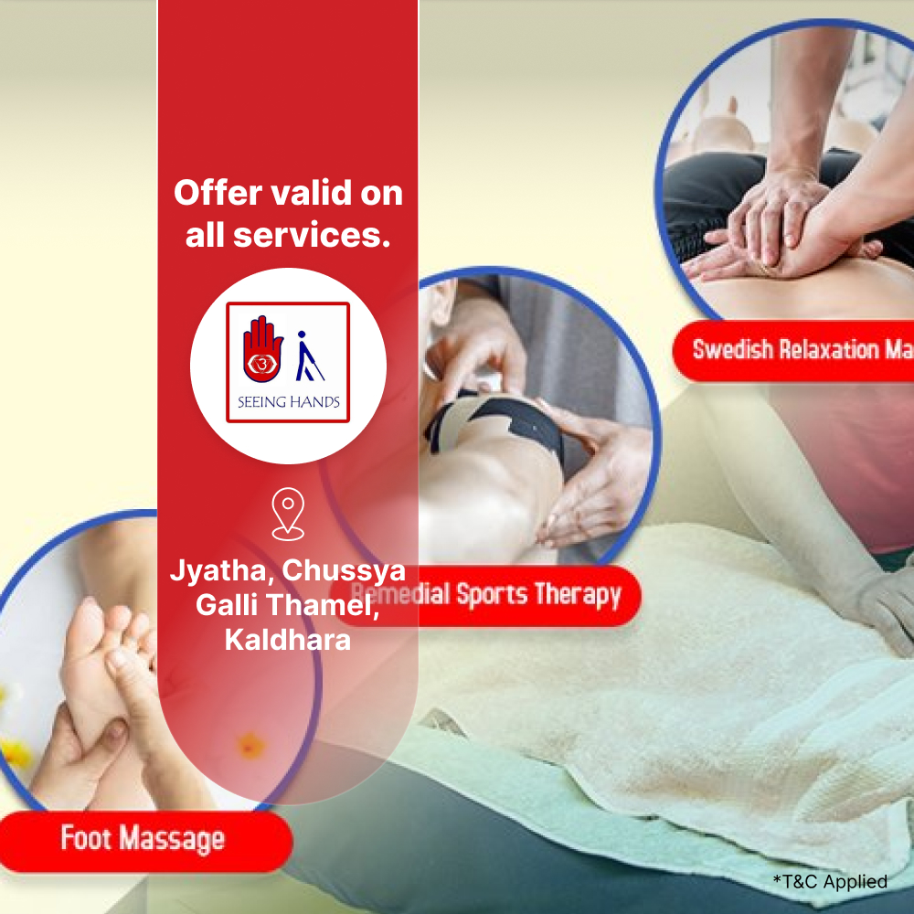 15% off on all services at Seeing Hands Nepal