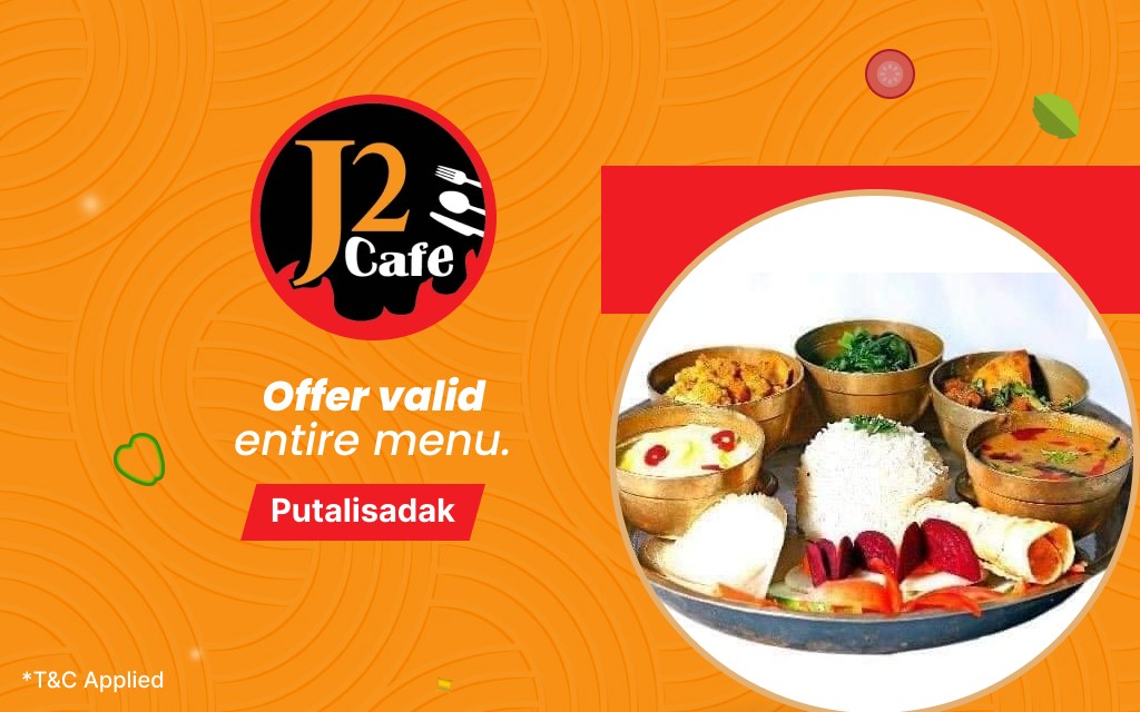 15% off on entire menu at J2 Cafe