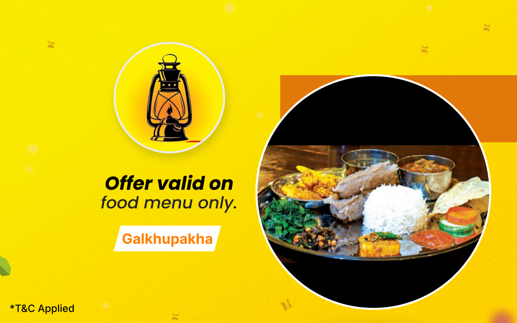 15% off on food menu only at Lalteen Thakali Kitchen & Sekuwa Ghar