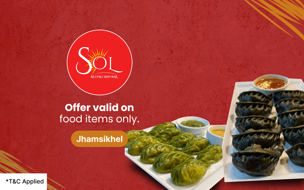 15% off on food items at Sol Restaurant